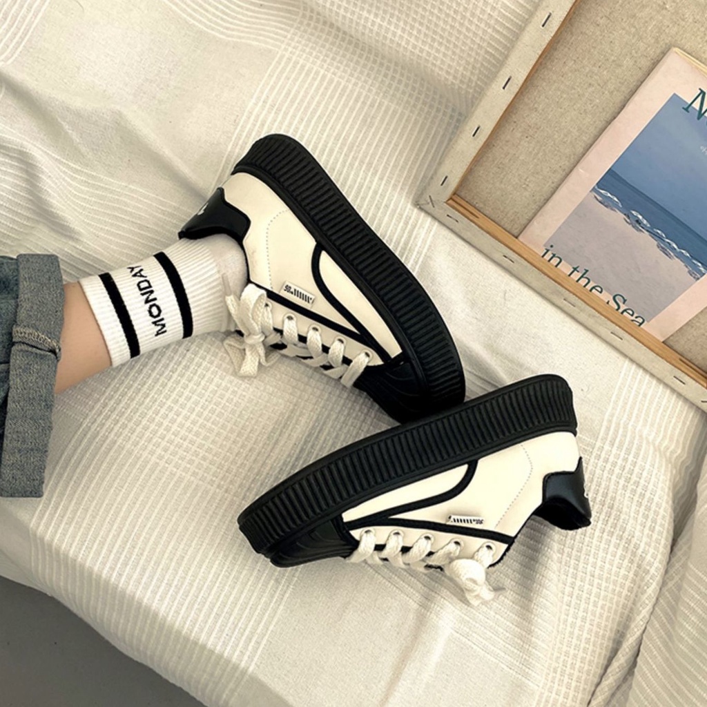 KUCLUT  Giày Thể Thao Thiết Kế Mới Thoáng Khí Giày thể thao nữ 2023 NEW  Thanh lịch Phong cách Hàn Quốc Thời trang FYD239032I 37Z230910