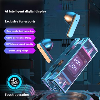 Wisuno tai nghe tương thích bluetooth e-sports game tws in-ear earbuds ipx8 màn hình kỹ thuật số tai nghe bluetooth 5.3
