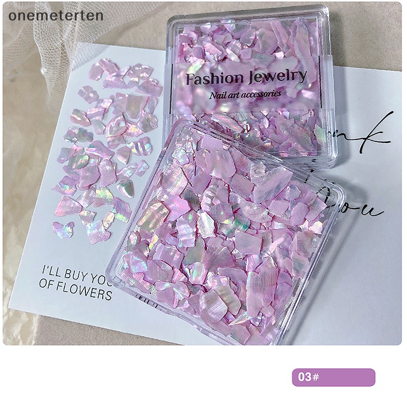 Rten aurora nail shell sequins lấp lánh gradient symphony polarized flakes symphony abalone shell diy nail decoration n