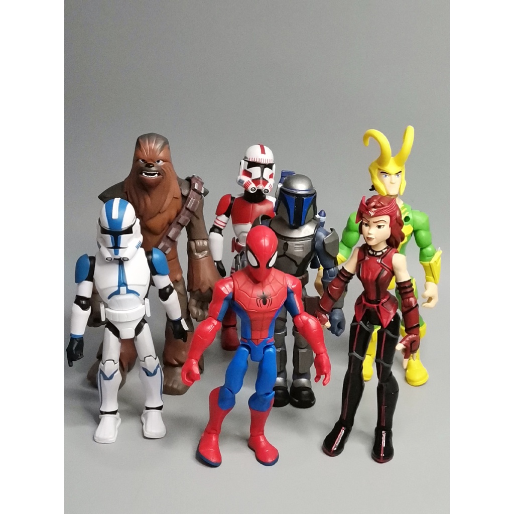 ✨ CC.Anime ✨ Hàng chính hãng số lượng lớn siêu di chuyển avengers star wars 12cm búp bê hợp thời trang chơi búp bê hình đồ trang trí