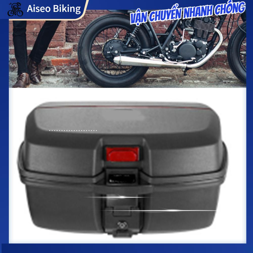 Aiseo-Motor Hộp phía sau xe máy Dung tích 45L Đa năng Chống nước sốc Đuôi Cốp đựng đồ cho tay ga