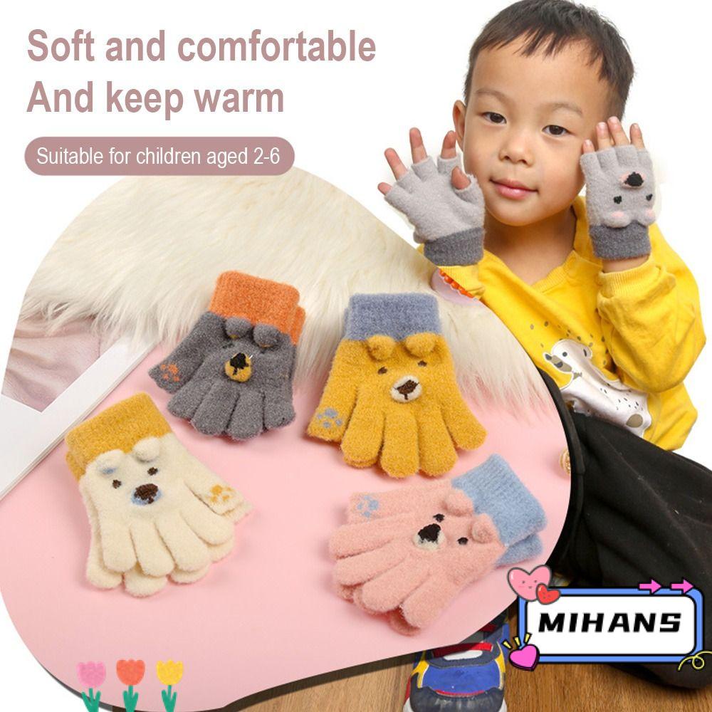 Găng Tay Dày Dặn Ấm Áp Dễ Thương Cho Bé 2-6 Tuổi