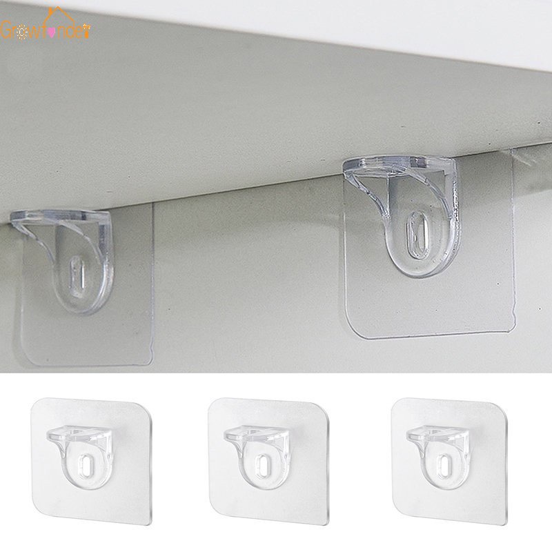 Kệ Tam Giác Trong Suốt Nhiều Tầng Dán Góc Phải Không Cần Đục Lỗ