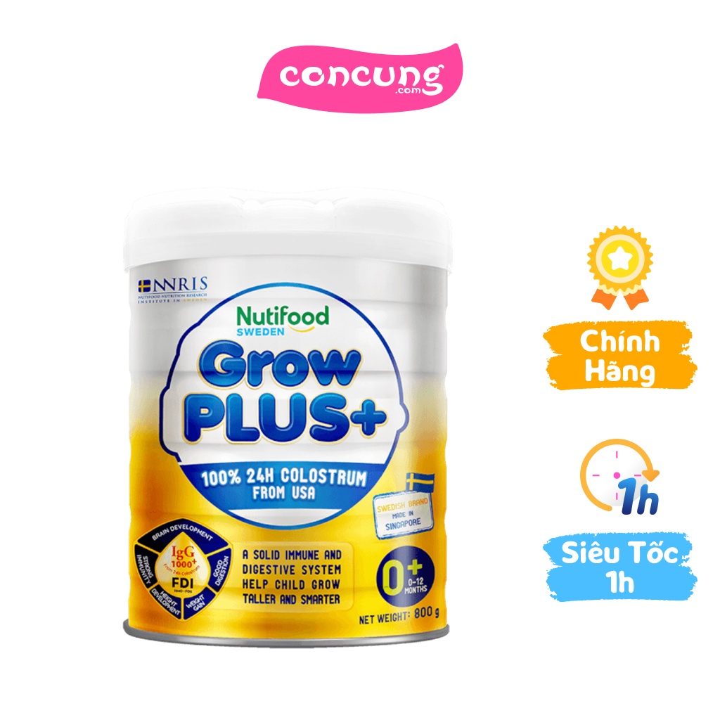 Sữa GrowPLUS+ Sữa non Vàng 800g 