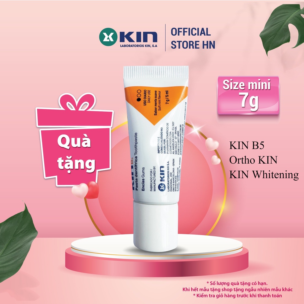 [QUÀ TẶNG KHÔNG BÁN] 1 Kem Đánh Răng KIN B5, Ortho, Whitening Size Mini 7g, mẫu ngẫu nhiên