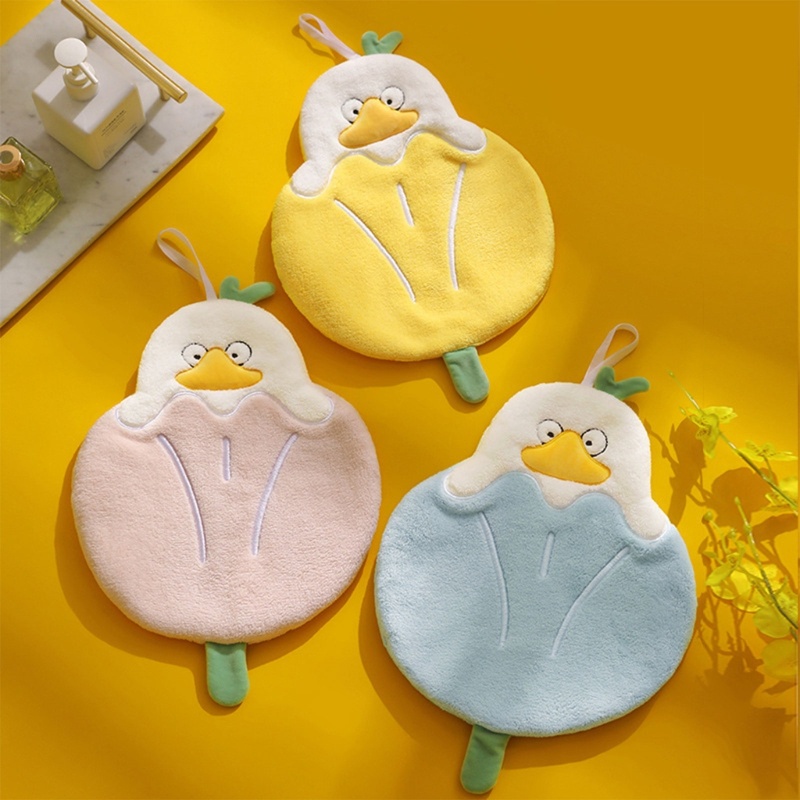 Khăn Lau Tay Lông Cừu San Hô Hình Hoa Tulip Nhiều Màu Sắc Cho Bé Trai Bé Gái