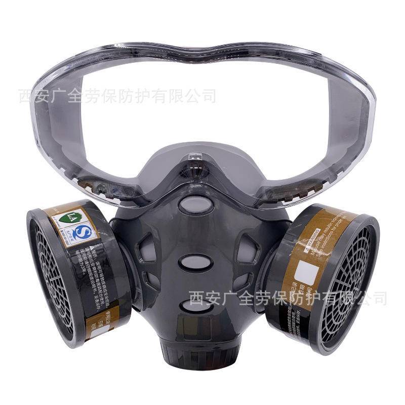 8200 Integrated Tactical Gas Mask Paint Chemical Pesticide Decoration Eye Protection Double Tank Gas Mask Protective Mask
