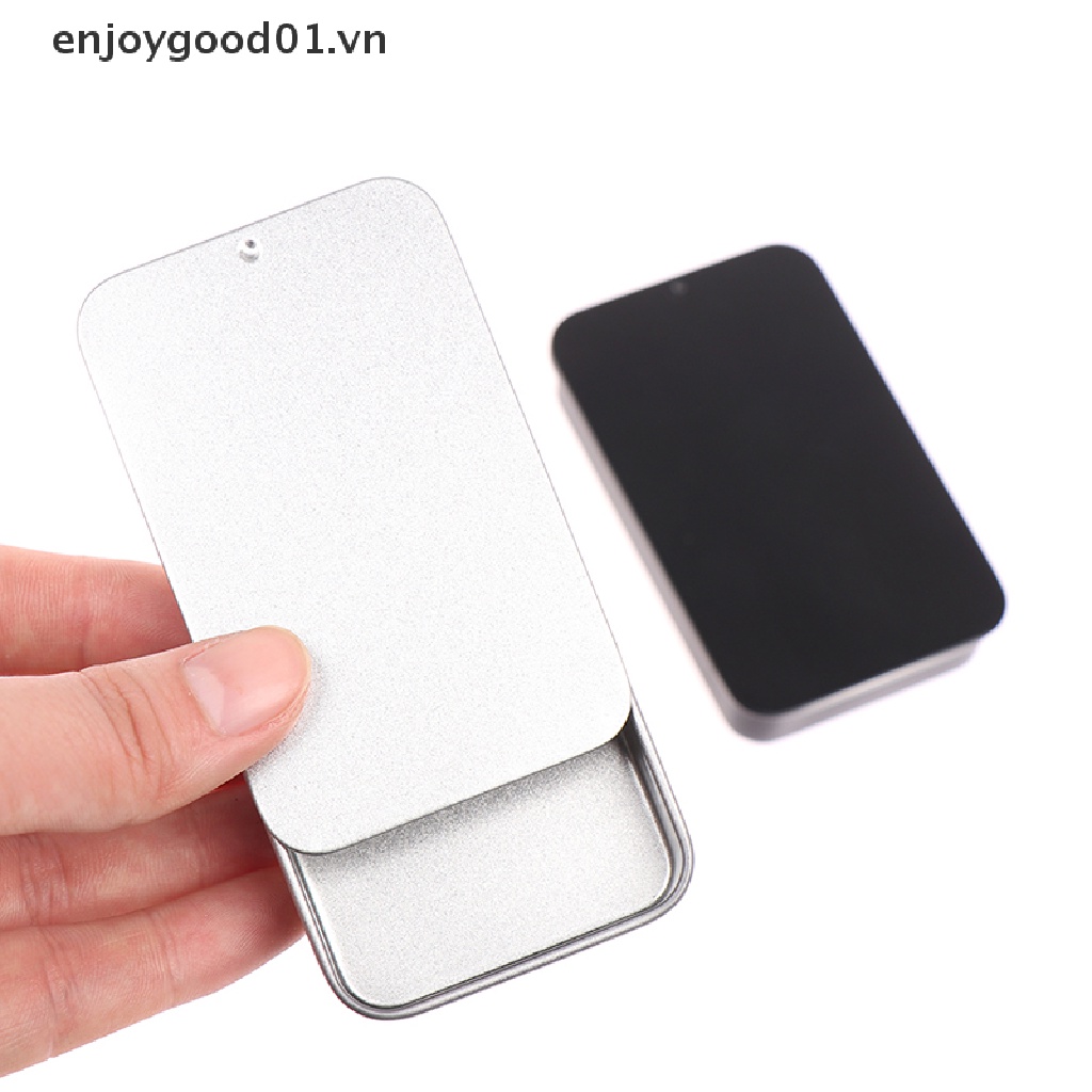 Hộp Thiếc Mini 80 * 50 * 15mm Có Nắp Trượt Đựng Đồ Tiện Dụng