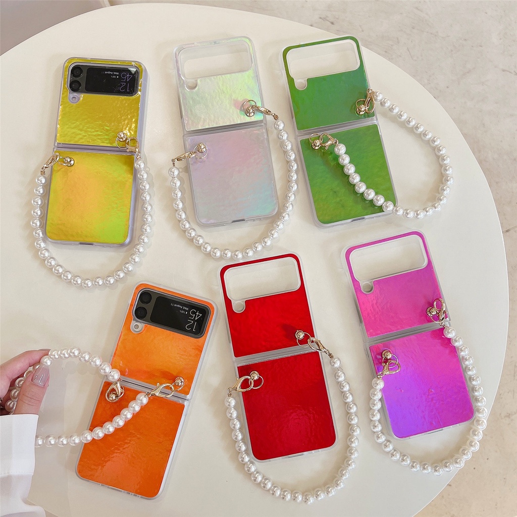 Ốp Điện Thoại Chống Sốc Đính Kim Tuyến Lấp Lánh Cho Samsung Galaxy Z Flip4 Z Flip3 Samsung Z Flip4 Z Flip3