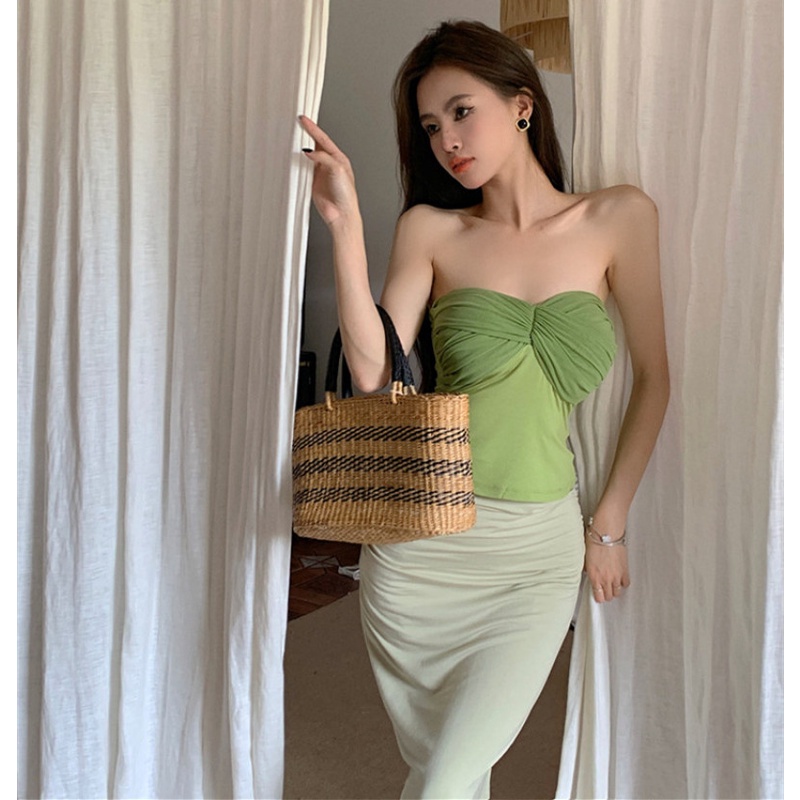 Áo Croptop Sát Nách Thiết Kế Ôm Sát Quyến Rũ