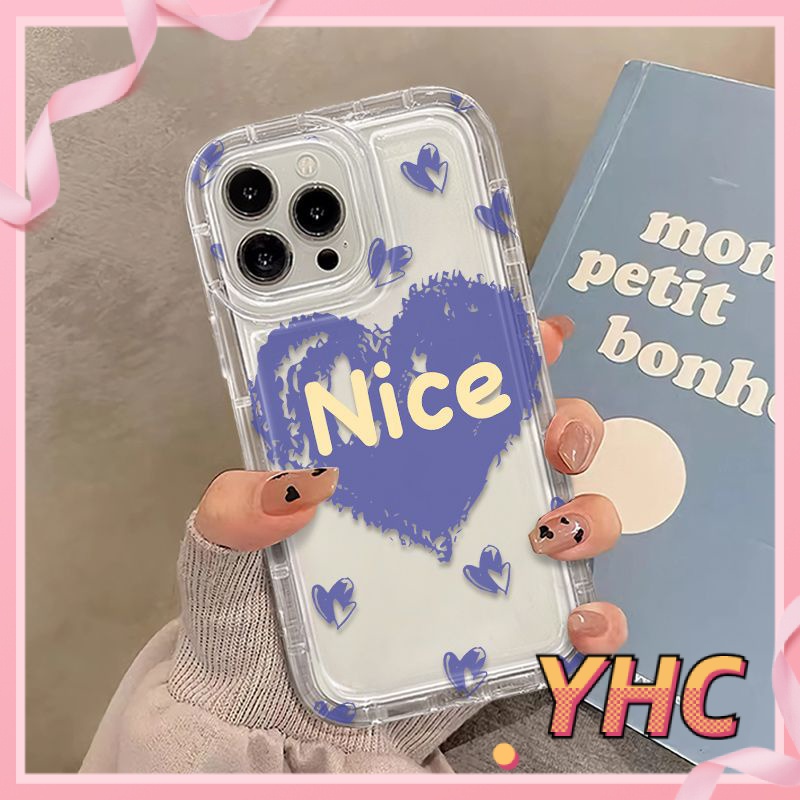 ốp lưng iphone NICE Túi khí tình yêu, vỏ mềm trong suốt, giảm chấn, chống rơi Cho Iphone 6 / 6S / 6splus / se / 7 / 7plus / 8 / 8plus / X / xs / xsmax / 11 / 12 / 13 / 14 / Plus / pro / pro max-712