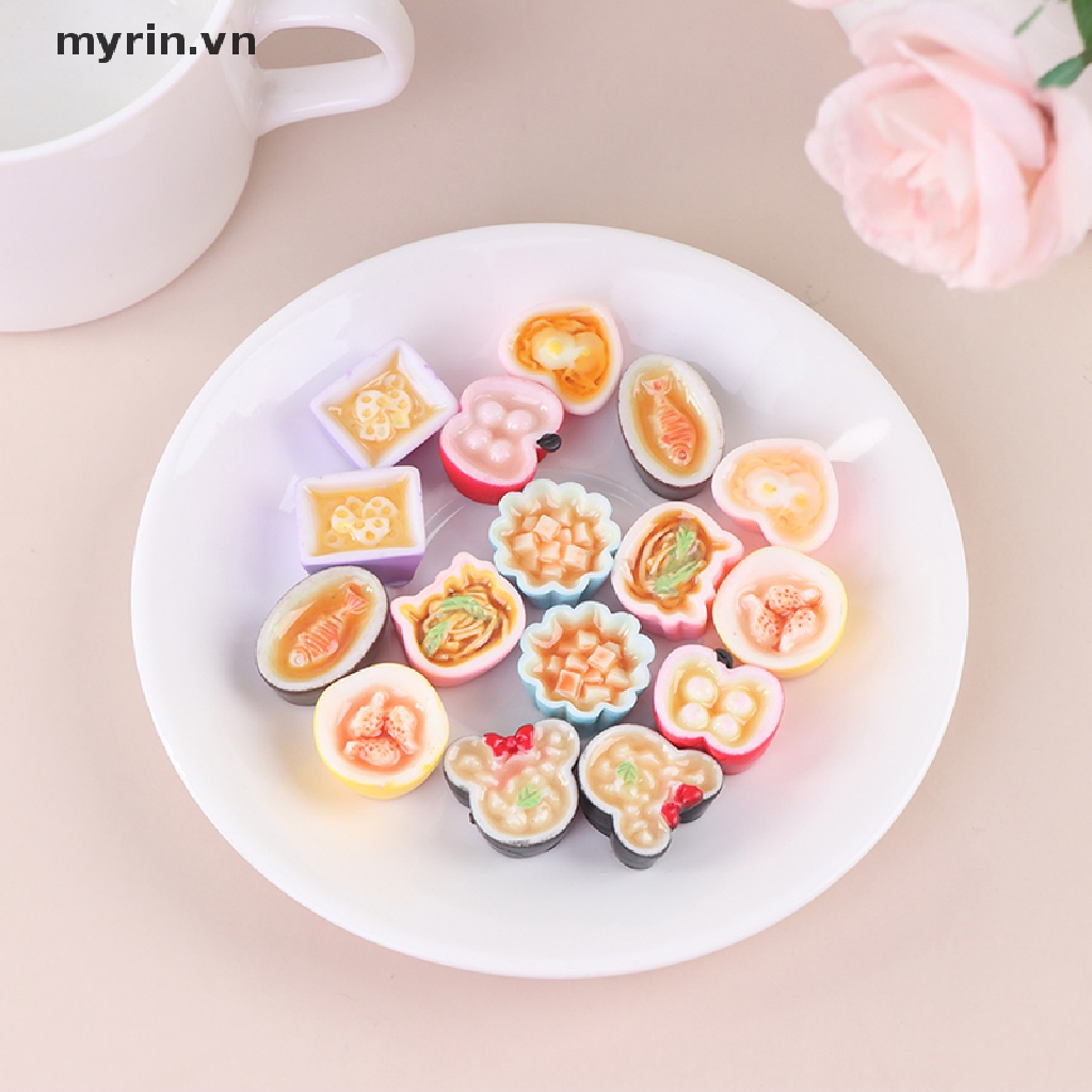 Set 2 Mô Hình Thức Ăn Bằng Nhựa Resin Cho Nhà Búp Bê