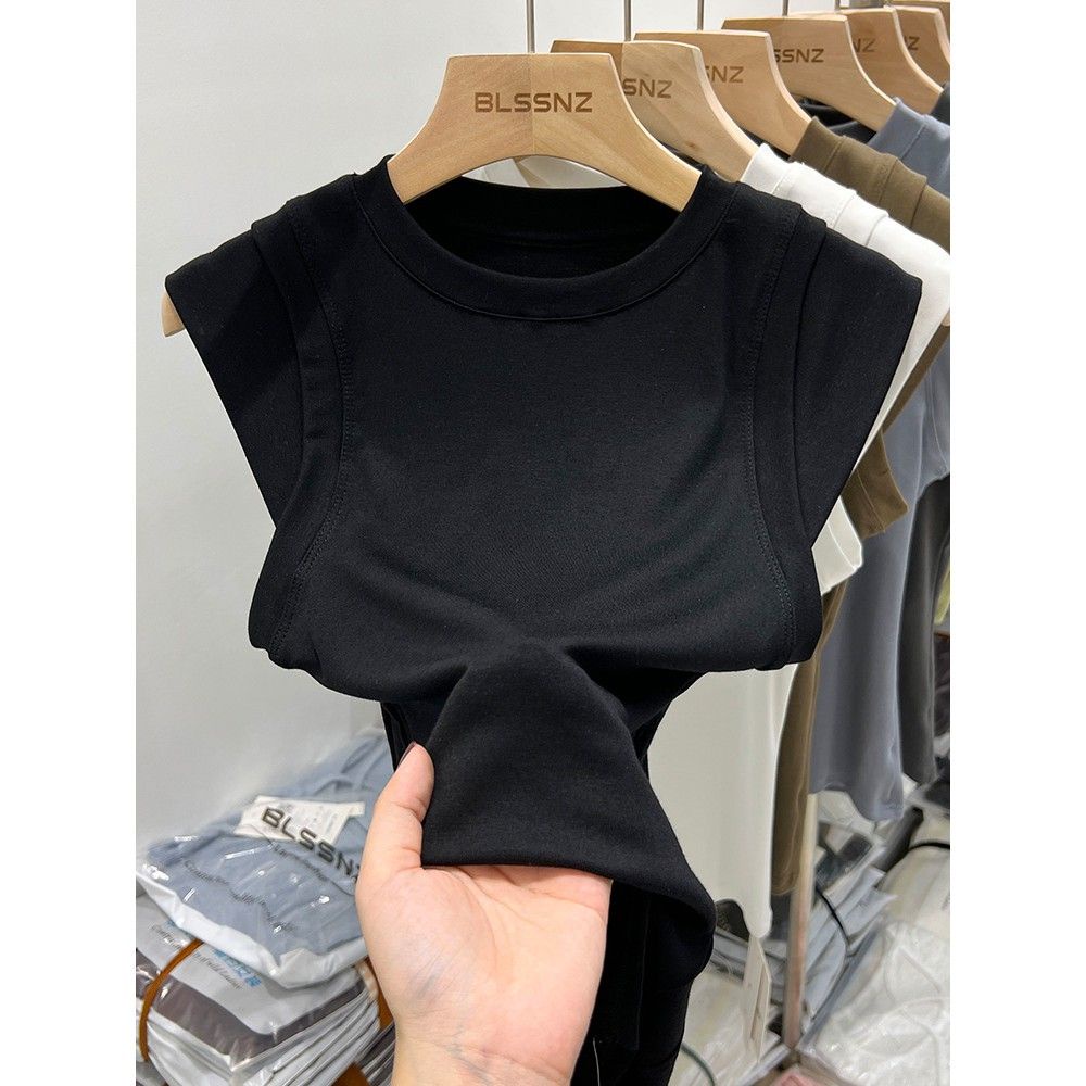 Áo Thun Thể Thao Sát Nách Vải Cotton Thời Trang 2023 Cho Nữ