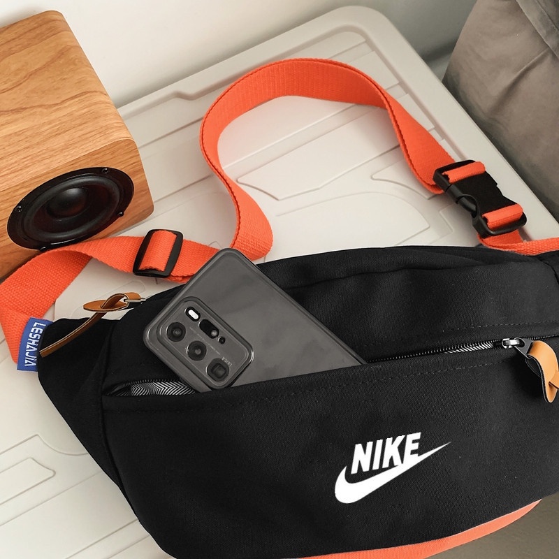 Túi đeo Chéo Nam Nữ Nike Nylon Couple đeo Chéo Bao Tử  - Bumbag Clutch Cầm Tay