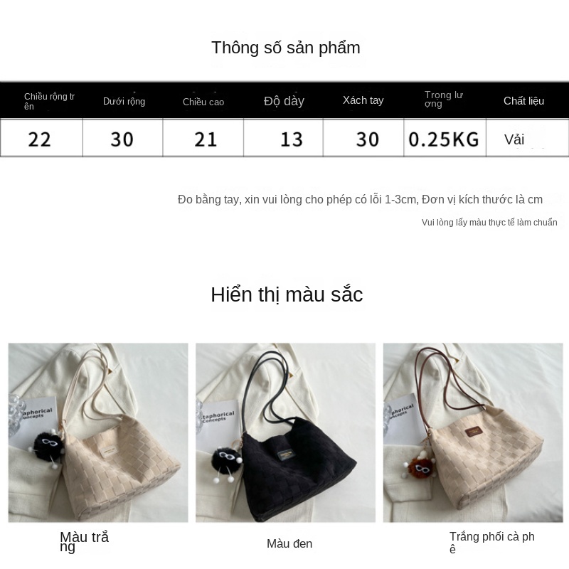 Túi Đeo Vai Sức Chứa Lớn Thời Trang Mới Cho Nữ