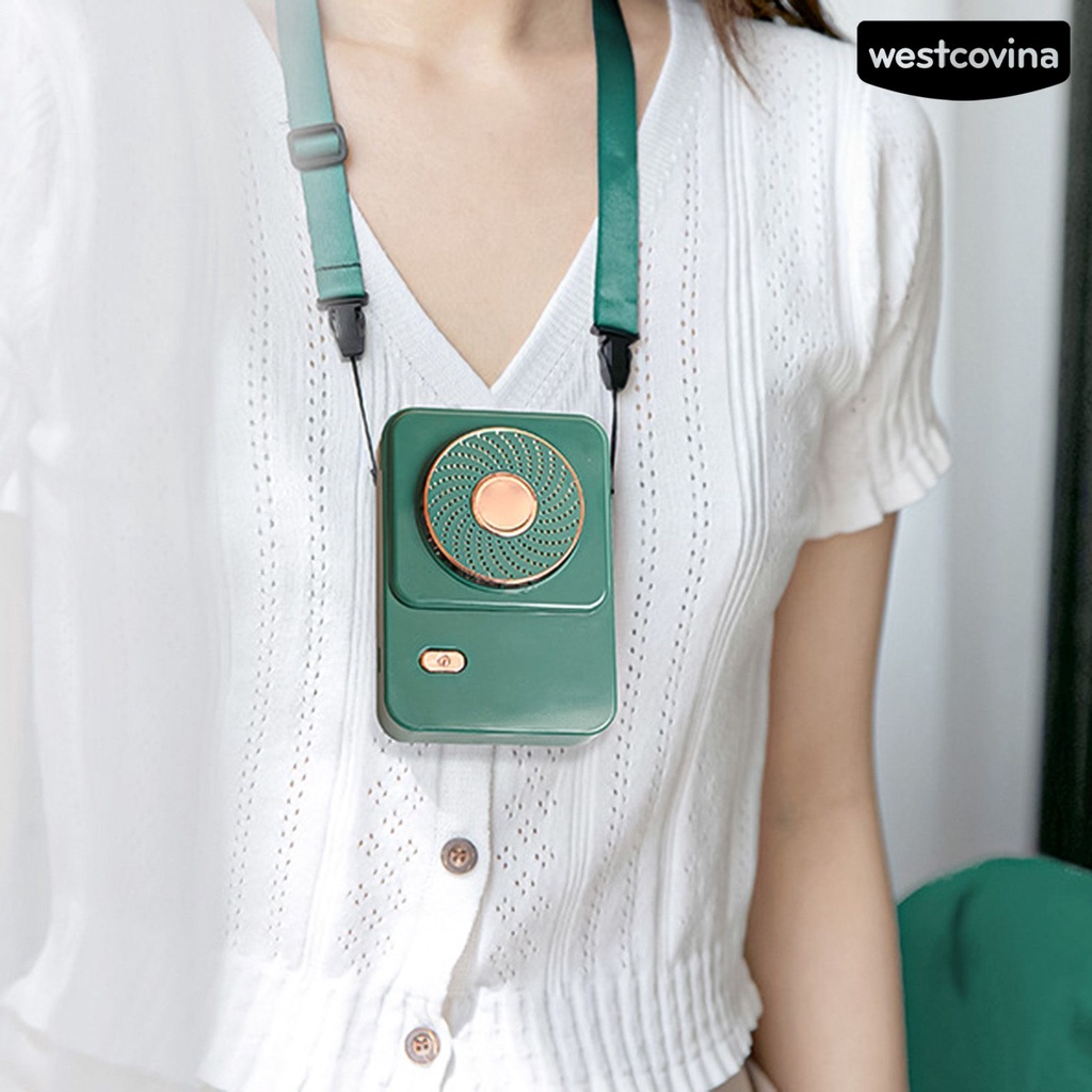 [COD]♋Quạt Đeo Cổ Không Cánh Sạc USB Mini Dành Cho Hoạt Động Ngoài Trời