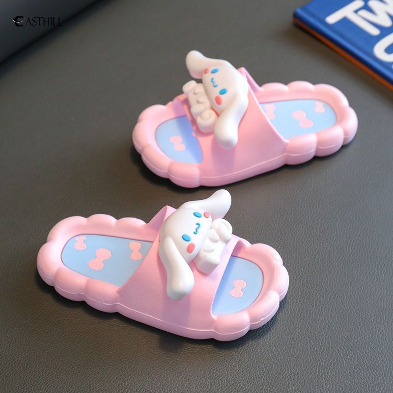 SANRIO Dép Đi Trong Nhà Chống Trượt Họa Tiết Hoạt Hình Mymelody Kuromi Cinnamoroll Đáng Yêu Cho Trẻ Em