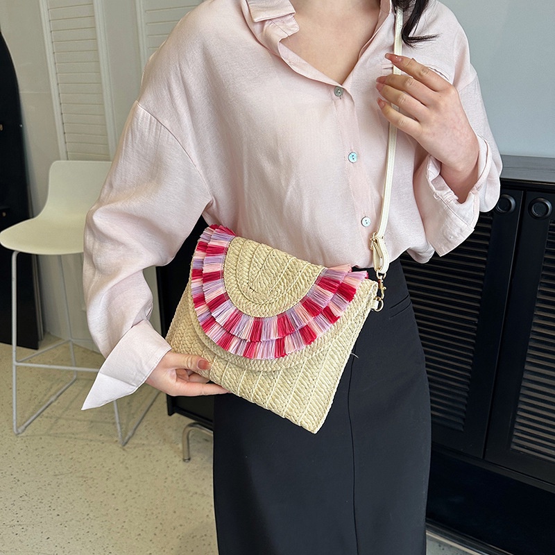 Túi Xách Đeo Vai Phối Tua Rua Thời Trang 2023 Cho Nữ