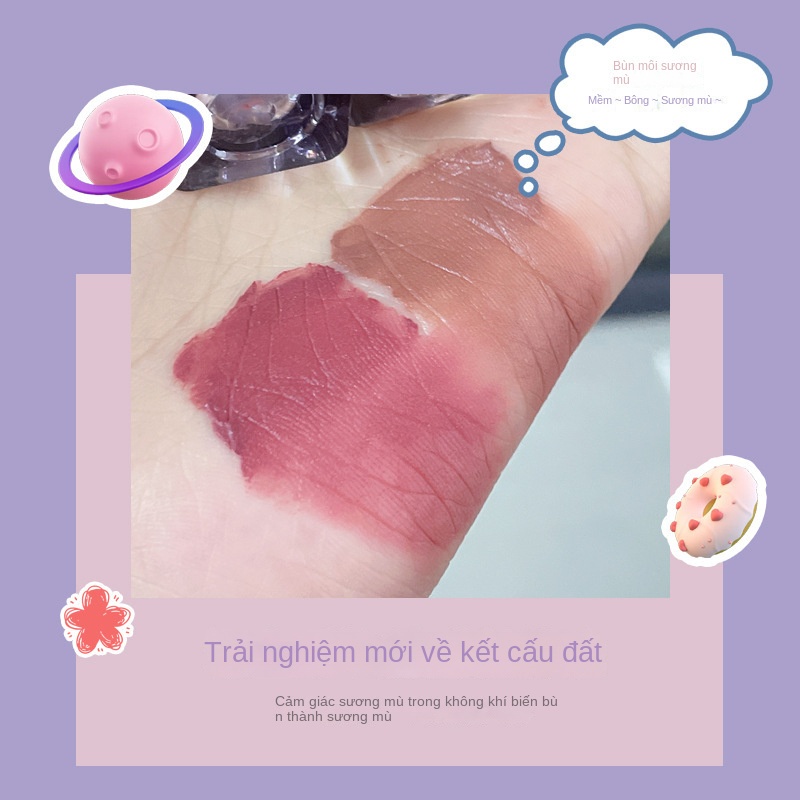 Son Lì Tông Màu nude Tự Nhiên Không Lem son môi merzy son màu đẹp son kem mịn