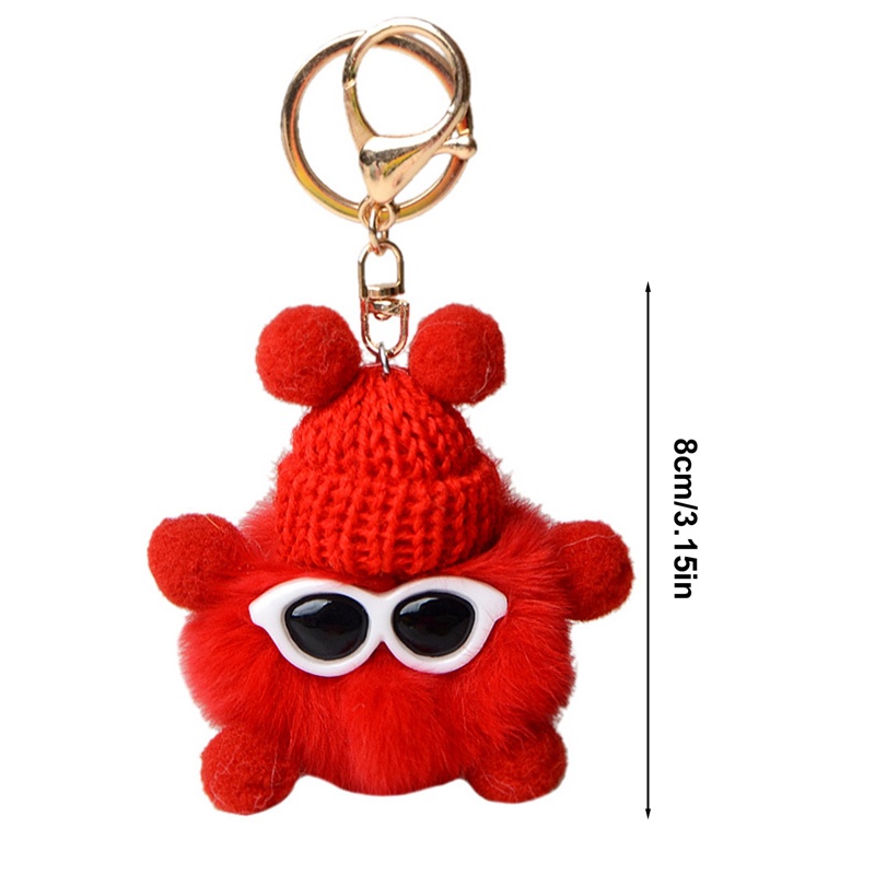 Ygt Móc Khóa Lông Thỏ Nhiều Màu Dễ Thương