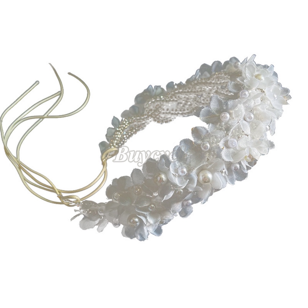 Băng Đô Cài Tóc Đính Hạt Ngọc Trai Thời Trang Cho Cô Dâu