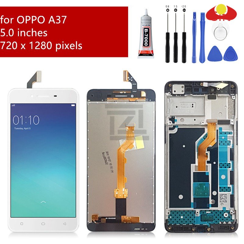 Dành Cho OPPO A37 A37F Neo 9 Màn Hình LCD Màn Hình Cảm Ứng Bộ Số Hóa Với Khung Màn Hình LCD Cho OPPO
