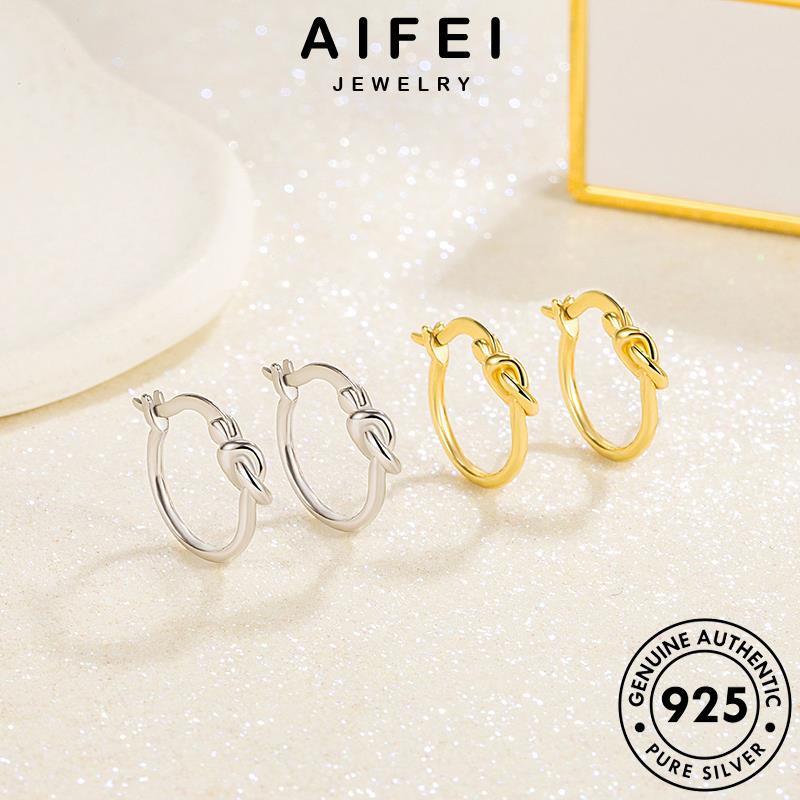 AIFEI JEWELRY vành tròn thật tai nữ vòng quốc giản xỏ bạc tua nguyên vàng thời sức khuyên 925 hàn kiện bông tròn bản Thời phụ đơn trang E692