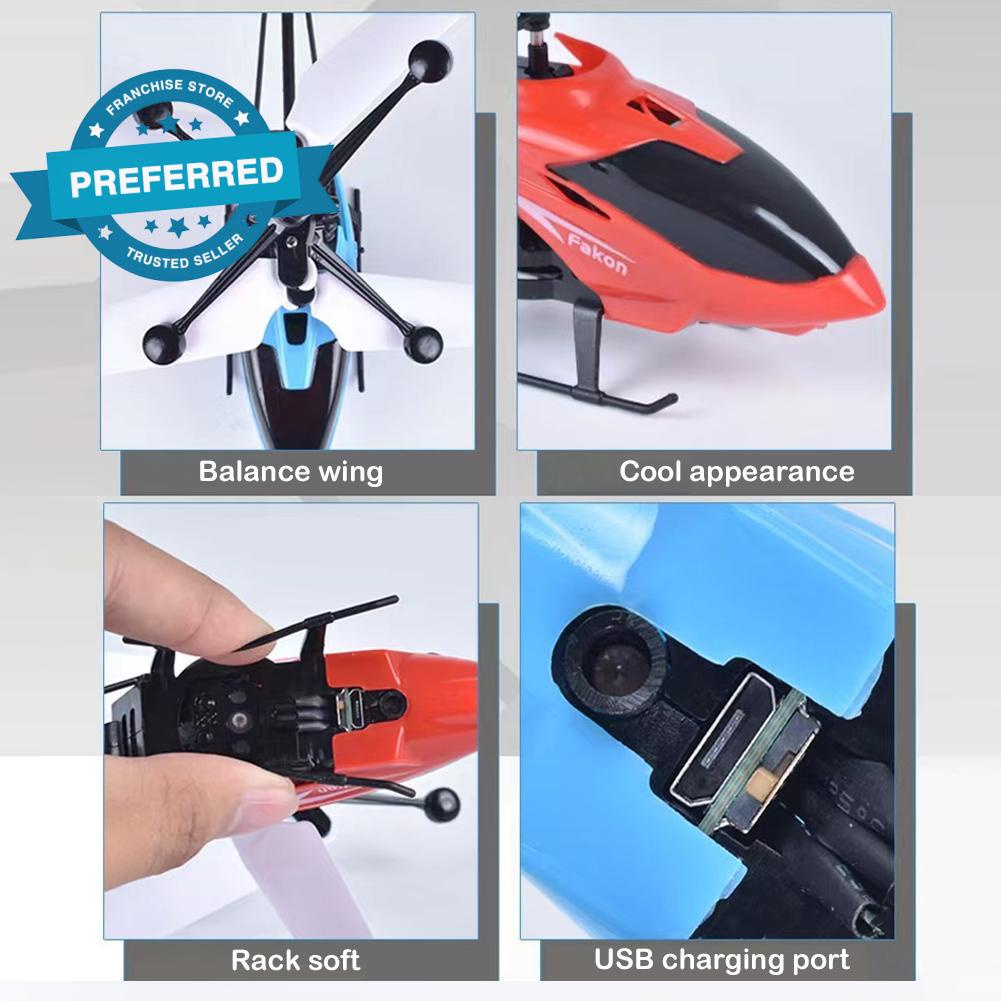 Máy Bay Trực Thăng Đồ Chơi Điều Khiển Từ Xa R7Q5 Chống Rơi An Toàn Cho Trẻ Em