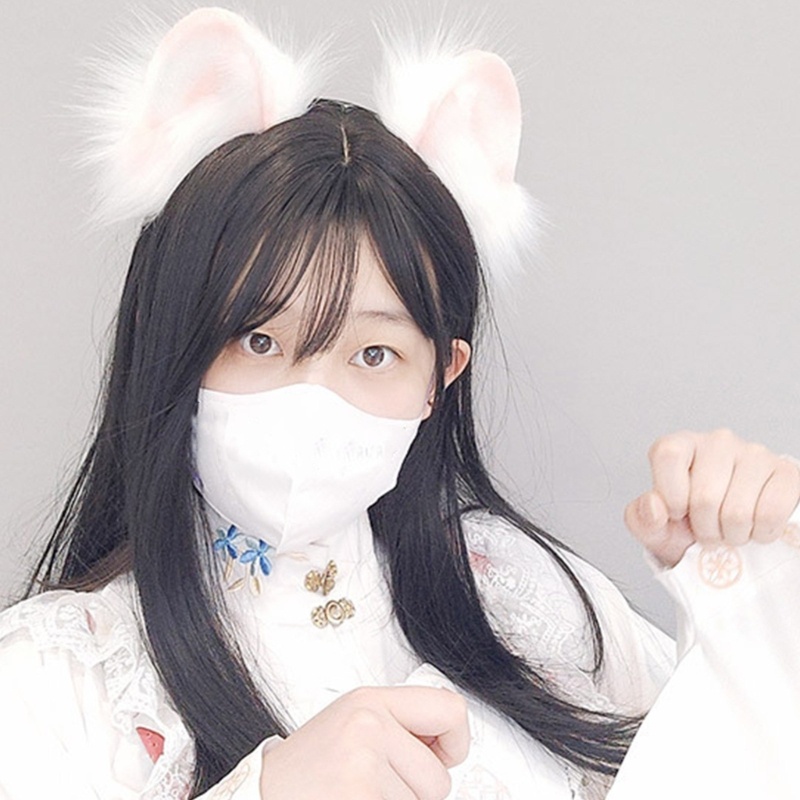Băng Đô Cài Tóc Hình Tai Mèo Dùng Hóa Trang Nhân Vật Hoạt Hình