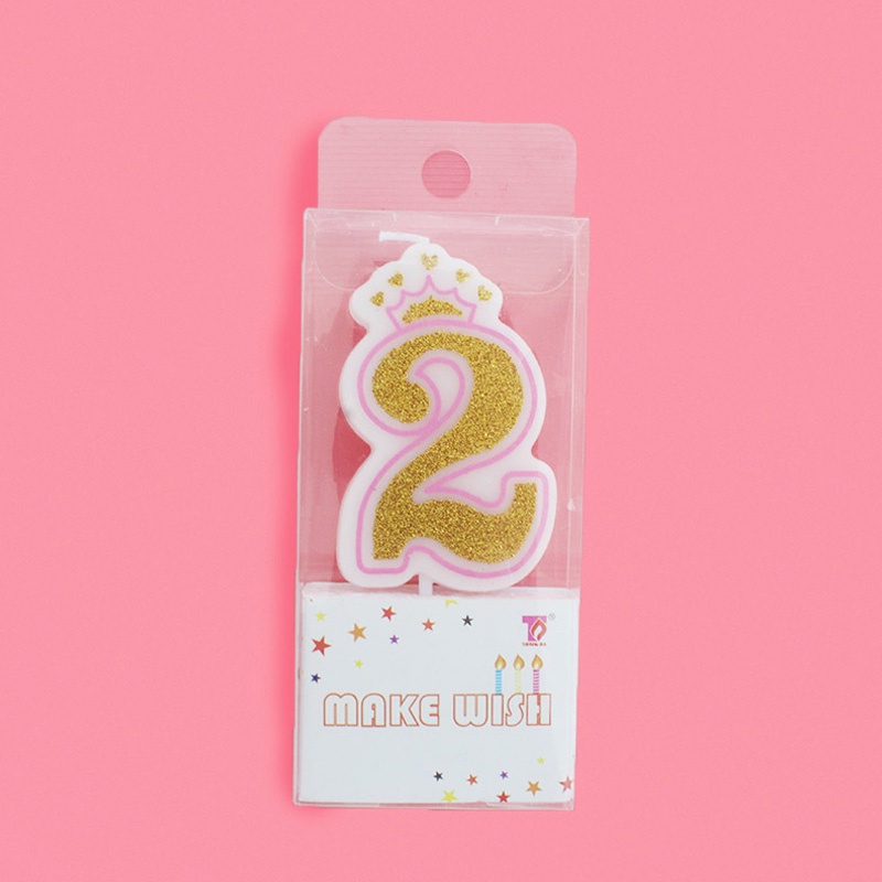 Nến Chữ Số 0-9 Trang Trí Bánh Kem