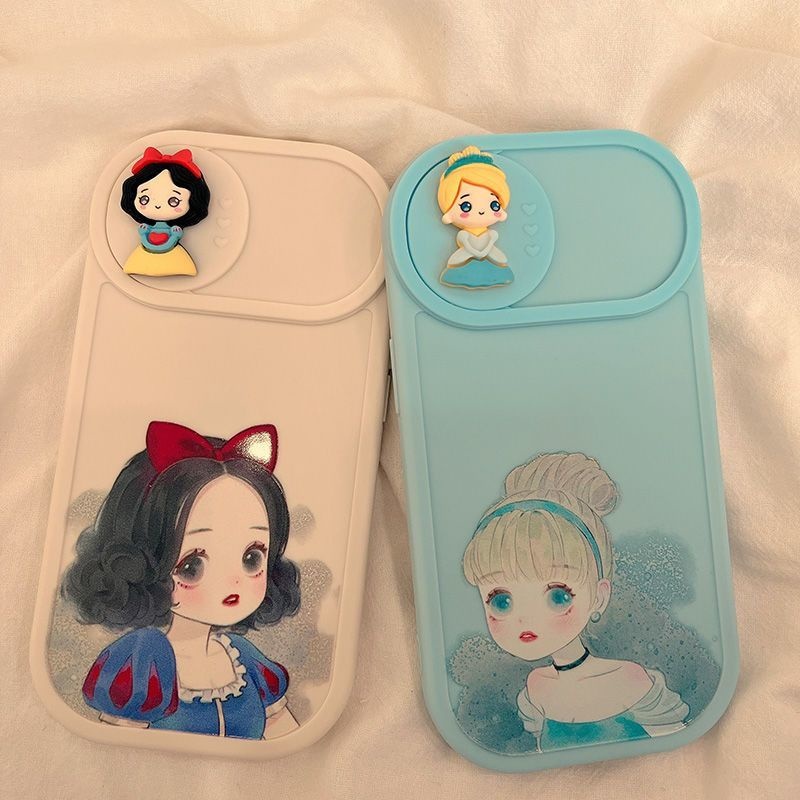 Ốp Điện Thoại Họa Tiết Công Chúa Hoạt Hình Dễ Thương Cho IPhone 12 13 14 11 Pro Max X Xs Max Xr