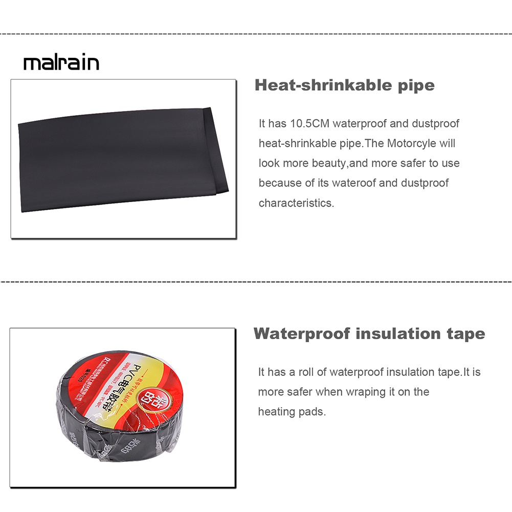 Công Tắc Sưởi Ấm Chống Thấm Nước 12V Gắn Tay Lái Xe Máy / Tàu Thuyền