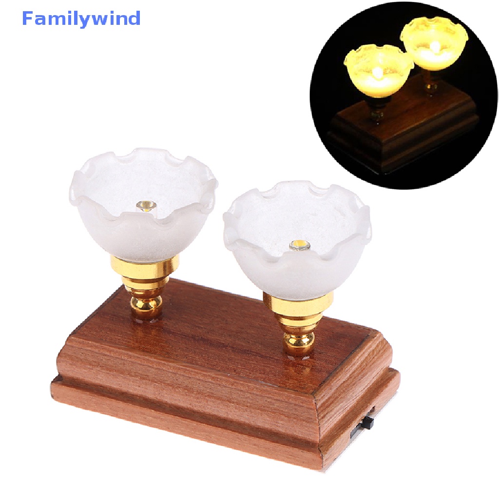 Đèn Trần Hai Đầu Hình Bông Hoa Mini Tỉ Lệ 1: 12 Trang Trí Nhà Búp Bê