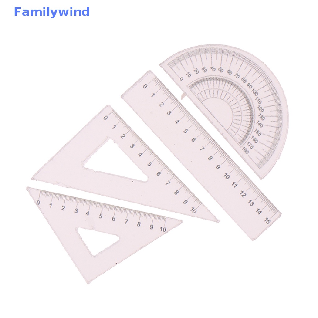 Set 4 Thước Kẻ Mini Tỉ Lệ 1: 12 Cho Bé Chơi Đồ Hàng