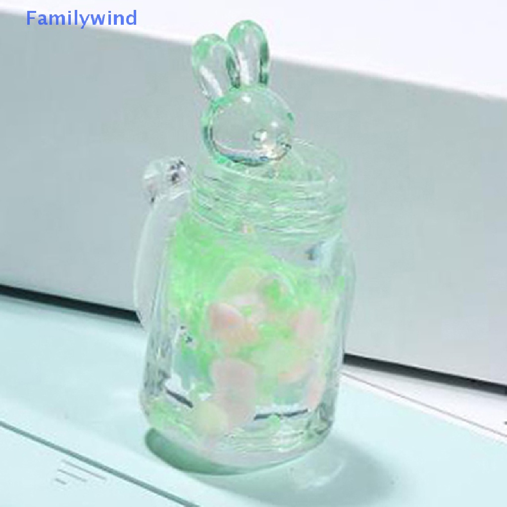 Set 2 Cốc Sứ Mềm Hình Thỏ Hoạt Hình Có Móc Khóa Trang Trí Nhà Cửa