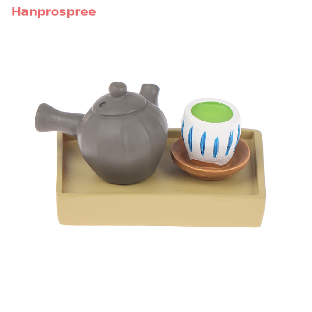 1 Bộ Ấm Trà Mini Bằng Nhựa Resin Tỷ Lệ 1: 12 Trang Trí Nhà Búp Bê