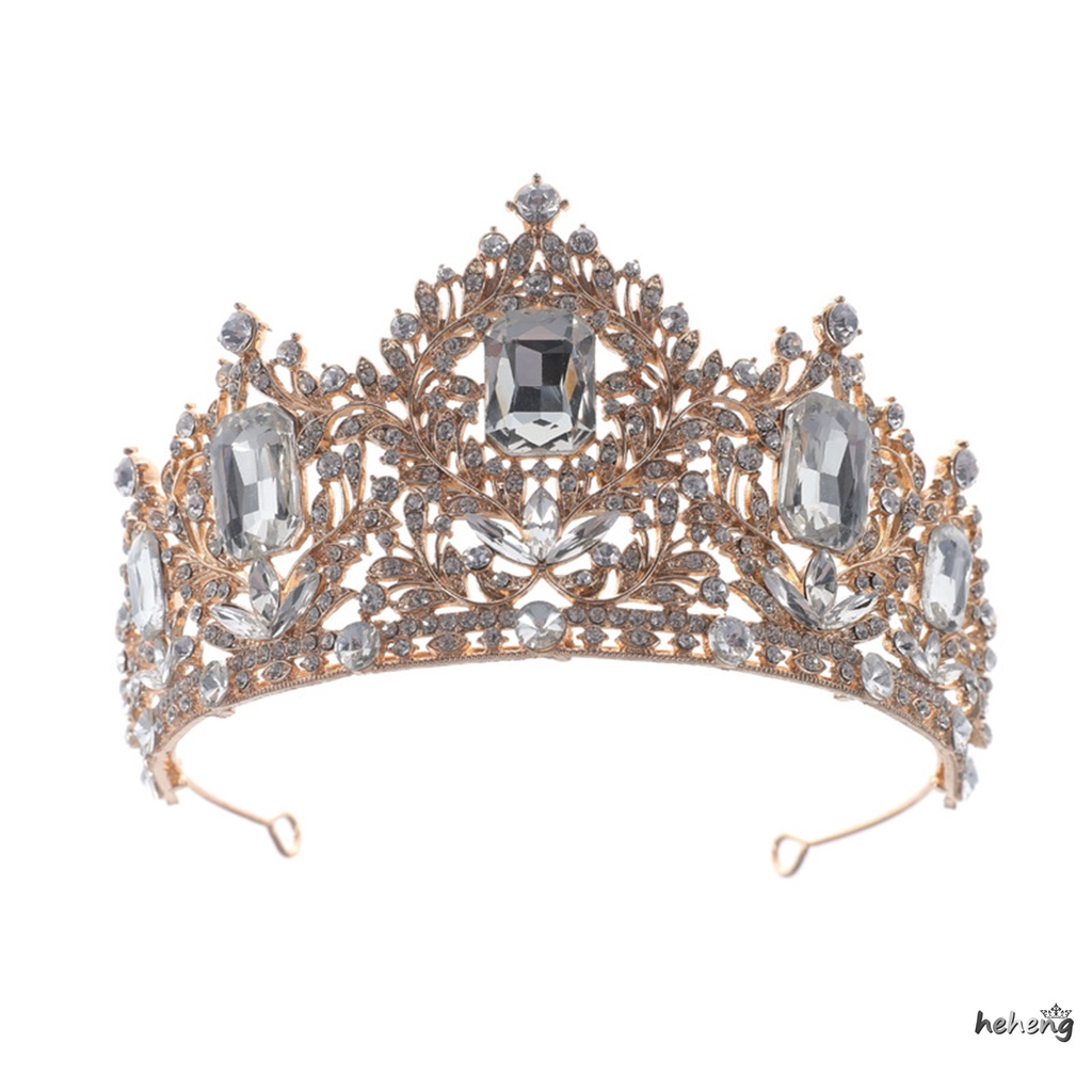Vương Miện Nữ Hoàng Baroque Đính Đá Lấp Lánh Cho Tiệc Sinh Nhật Người Lớn