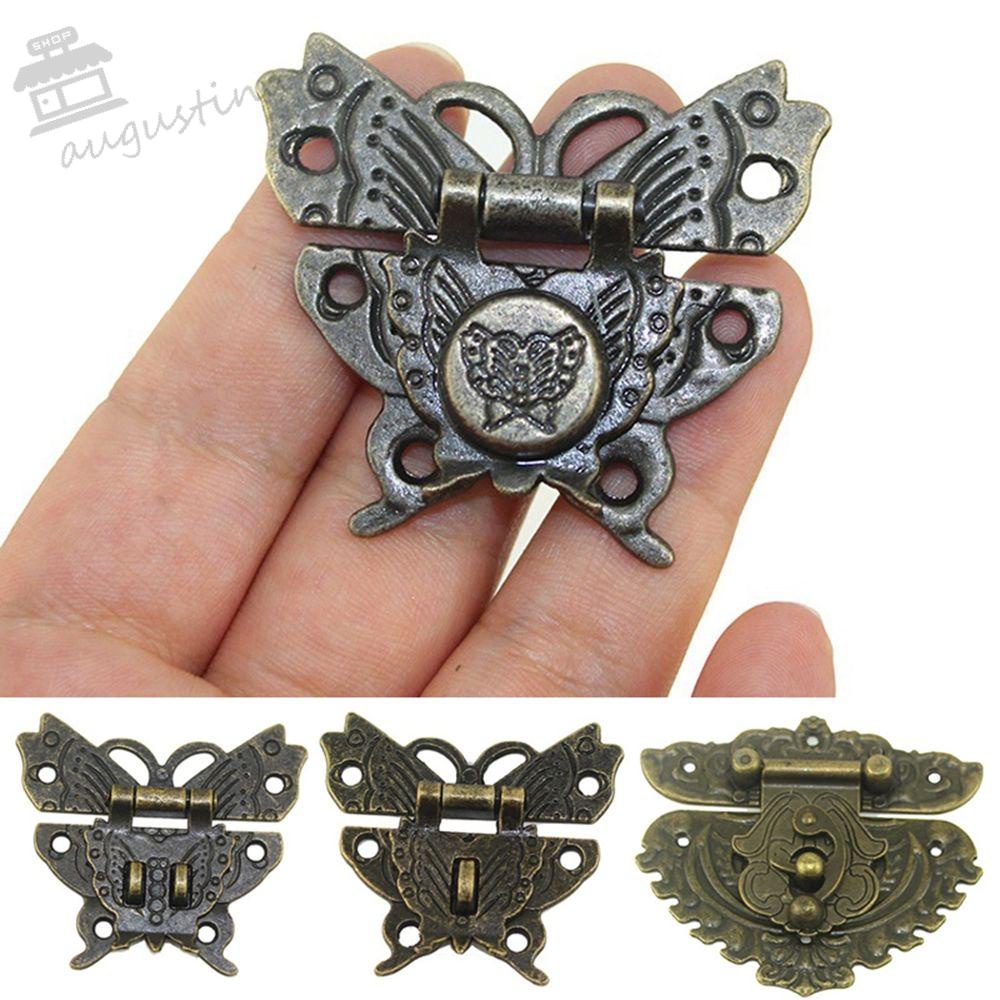 Móc Khóa Hợp Kim Kẽm Mini Hình AUGUSTINA Hasps Dùng Trang Trí Hộp Trang Sức