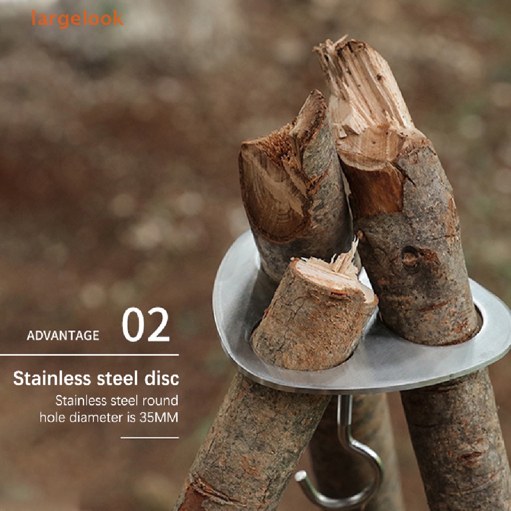 Giá Treo Nồi Nấu Ăn Ba Chân Bằng Thép Không Gỉ Tiện Dụng Khi Đi Cắm Trại