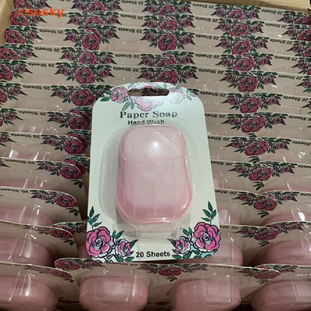 Hộp 20 Giấy Xà Phòng Rửa Tay Có Thể Phân Hủy