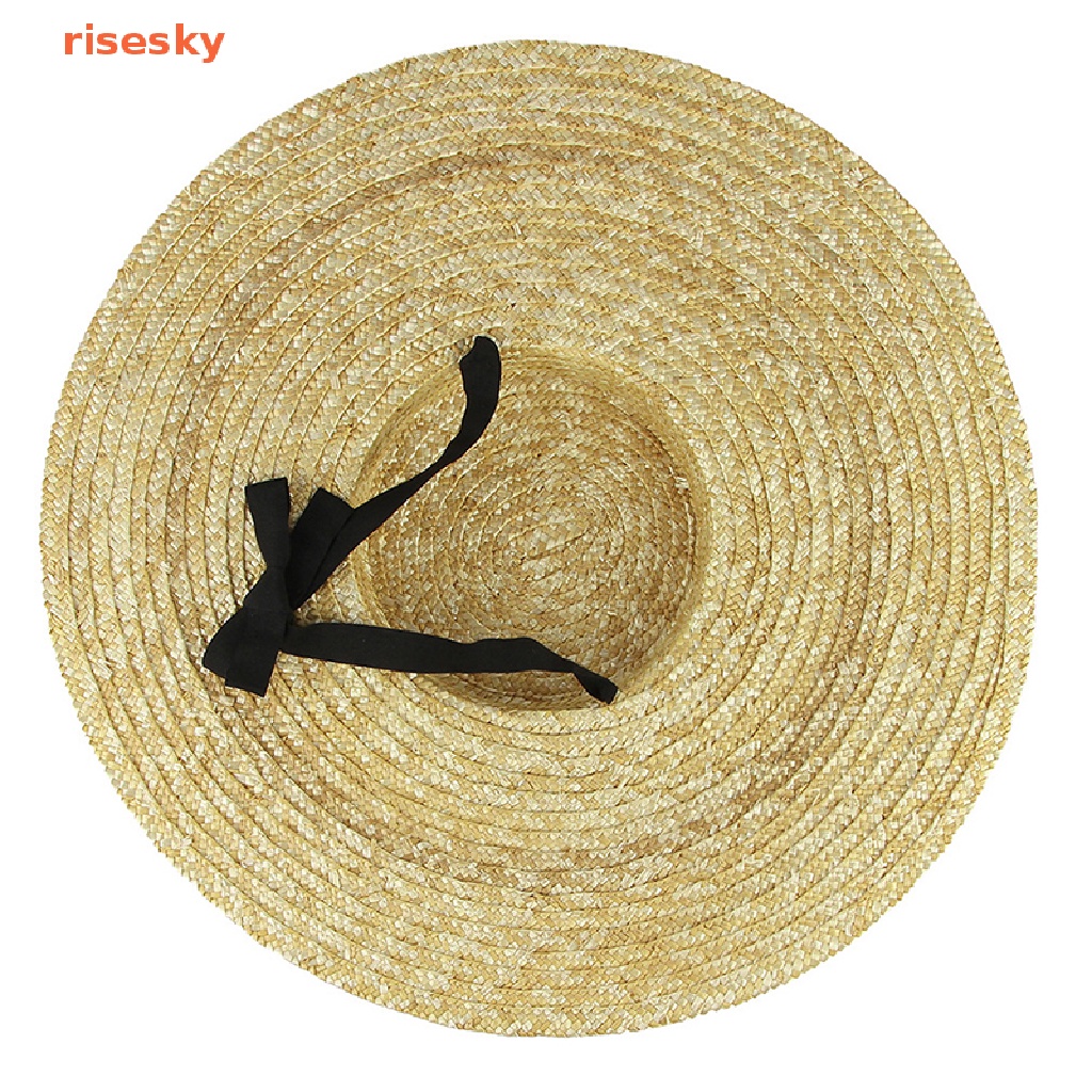 Nón Cối Rộng Vành Phối Ruy Băng Dài Thời Trang Đi Biển Mùa Hè Cho Nữ