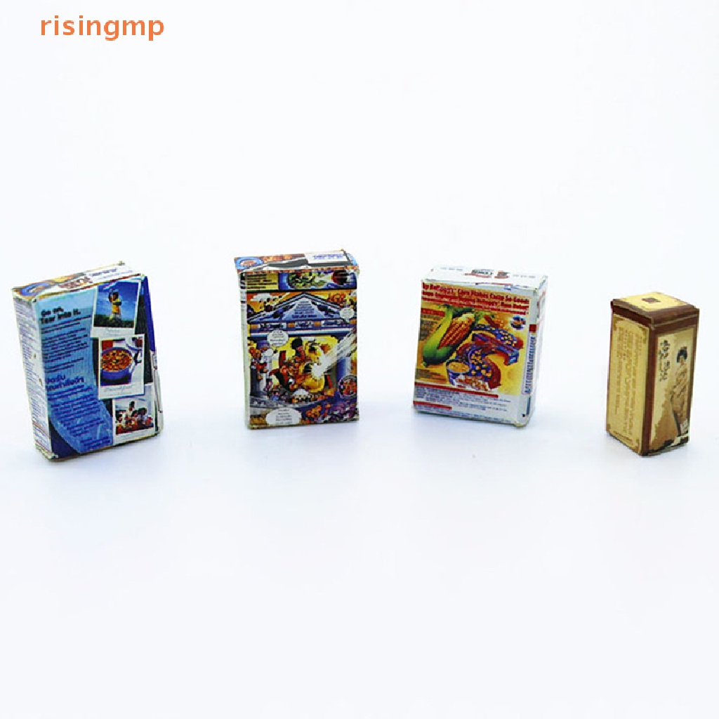 Mô Hình Hộp Sữa Thức Ăn Mini Tỉ Lệ 1: 12 Dùng Trang Trí Nhà Búp Bê