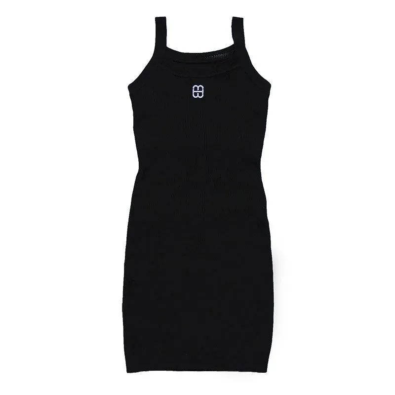 Jiashucheng Đầm Dệt Kim Hai Dây Dáng Ôm Phong Cách Pháp Thời Trang Xuân Hè Dành Cho Nữ