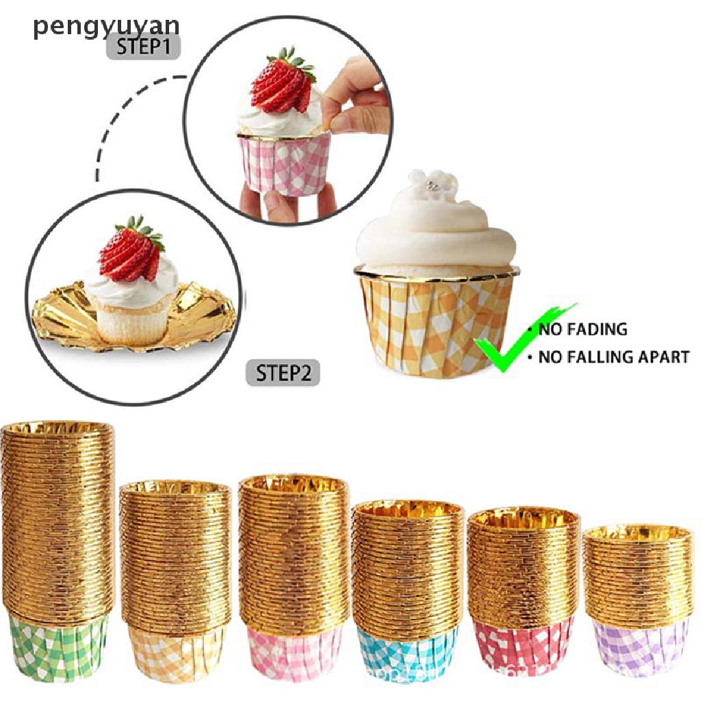 Set 50 Cốc Giấy Làm Bánh cupcake muffin Tiện Dụng