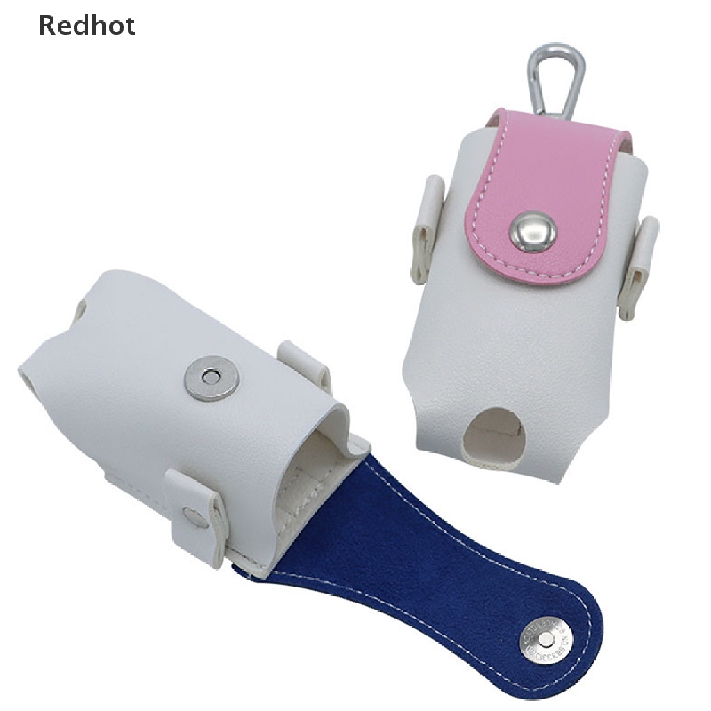 &lt; Redhot &gt; Túi Đựng Bóng Golf Mini Bằng Da PU Màu Hồng Có Dây Treo Trên Thắt Lưng