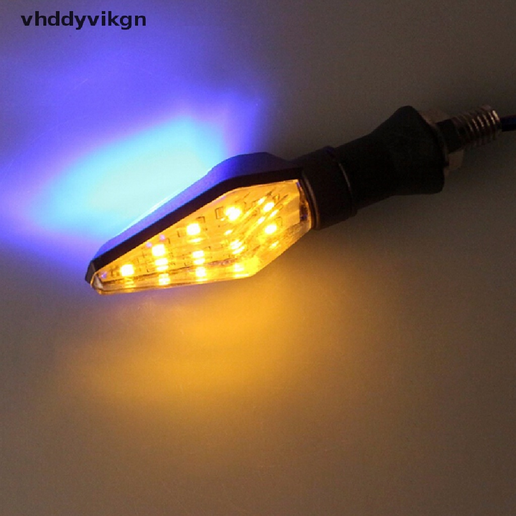Đèn Xi Nhan 12 Bóng Led Màu Hổ Phách + Xanh Dương Thông Dụng Cho Xe Máy