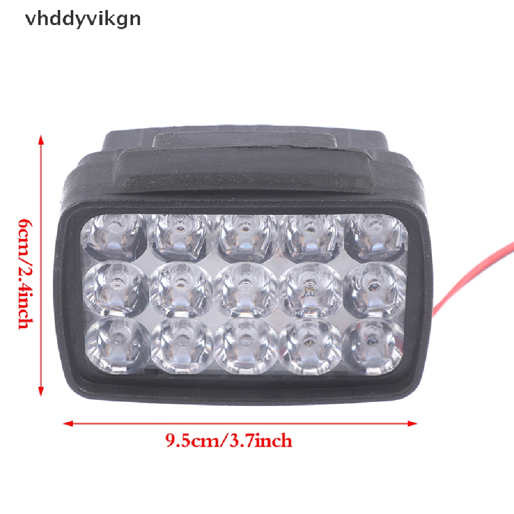 Đèn Pha 15 Bóng LED 1000LM Chuyên Dụng Cho Xe Mô Tô ATV Scooter