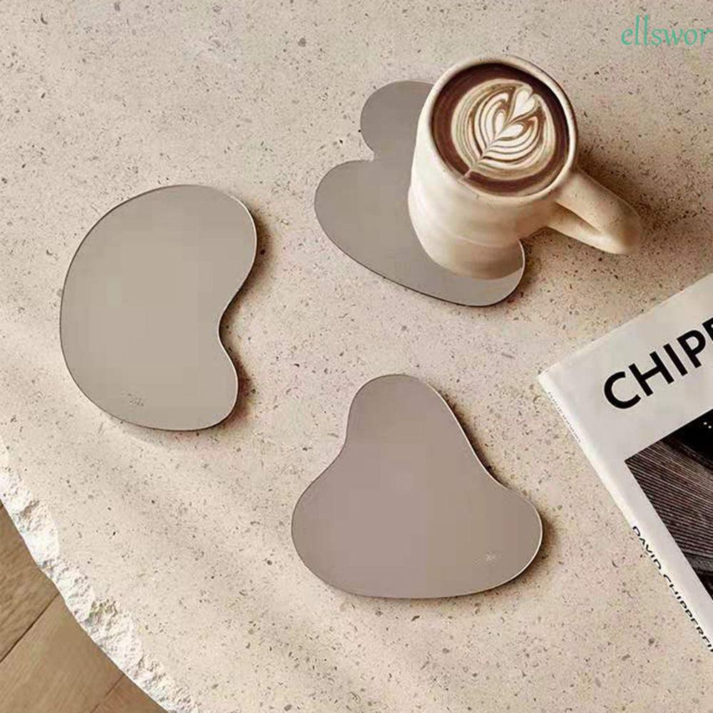 Tấm Lót Ly Trà Tráng Gương Cách Nhiệt Dùng Làm Đạo Cụ Chụp Ảnh