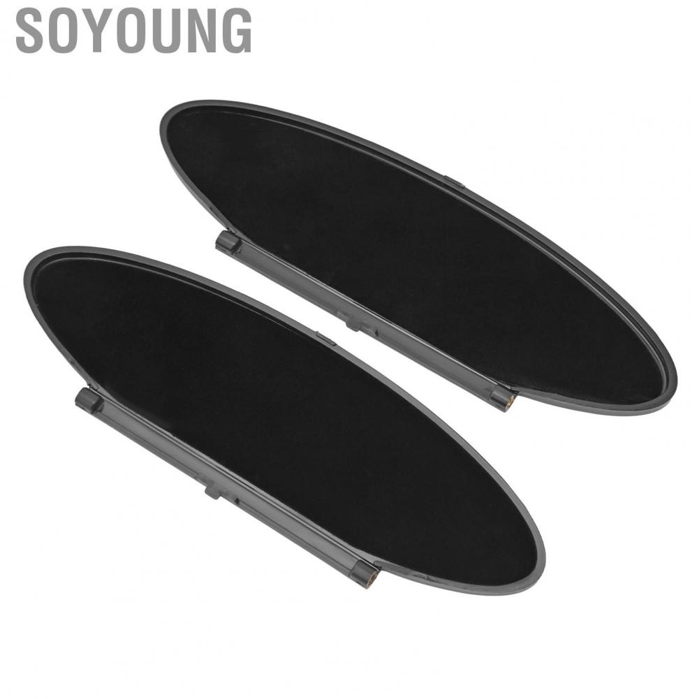 Soyoung 99670142102  Sunvisor Lid Cover Black Stable Performance Sun Visor Mirror Easy Installation for Car