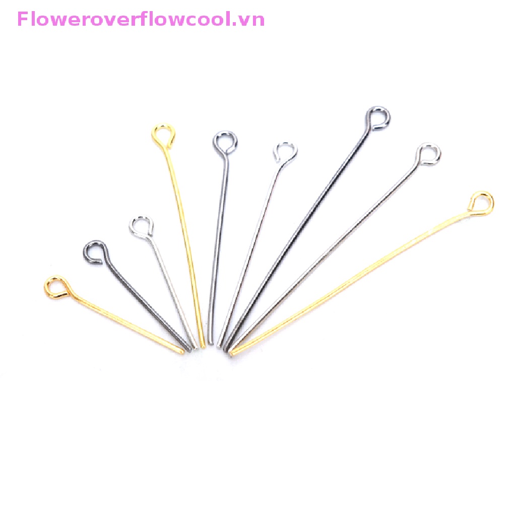 Set 200 Ghim Kim Loại Xỏ Lỗ Dùng Để Làm Bông Tai